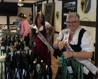 Past WineFest queens volunteering